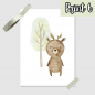 Preview: Baby Forest Animals Art Print - DIN A5, DIN A4